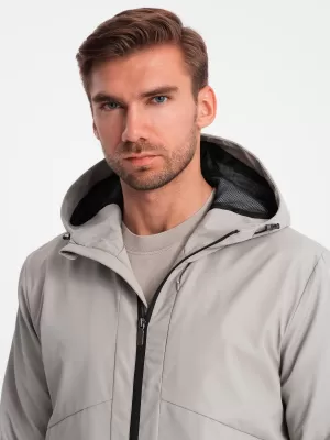 Kabát OMBRE OM-JANP-0149 SZÜRKE