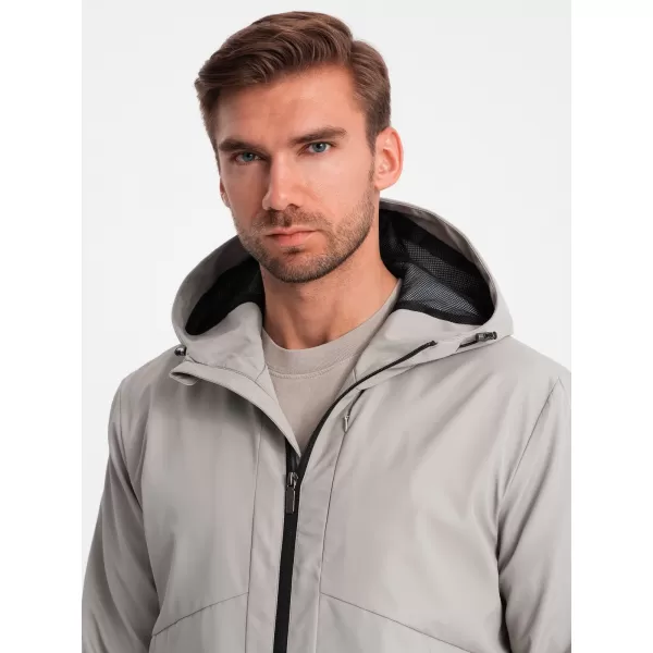  Kabát OMBRE OM-JANP-0149 SZÜRKE 