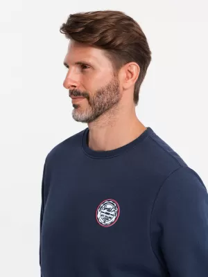 Férfi pulóver OMBRE OM-SSNZ-0134 SÖTÉTKÉK