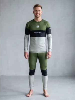 Férfi funkcionális termo nadrág prémium ALTISPORT VOJ/ALM051TER02 KHAKI