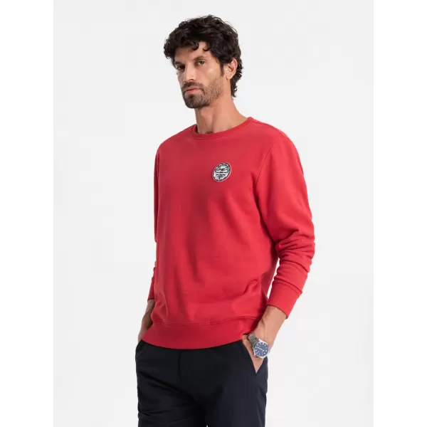  Férfi pulóver OMBRE OM-SSNZ-0134 PIROS 
