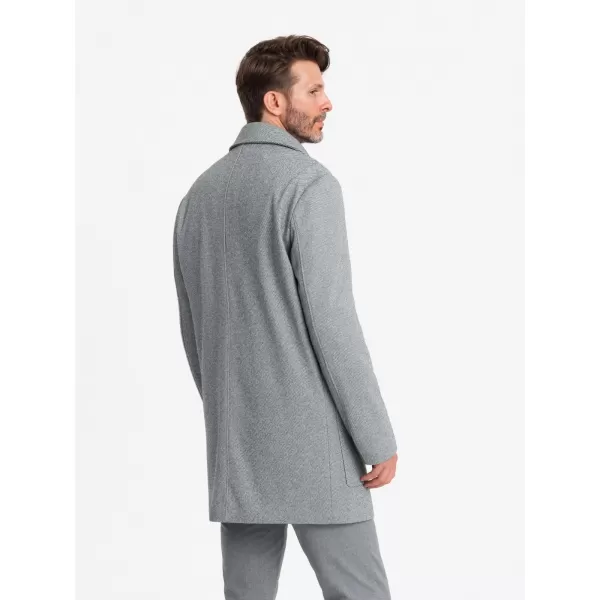  Férfi kabát OMBRE OM-COWC-0108 SZÜRKE 