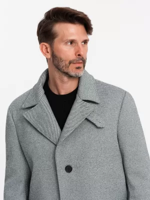 Férfi kabát OMBRE OM-COWC-0108 SZÜRKE