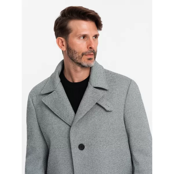  Férfi kabát OMBRE OM-COWC-0108 SZÜRKE 