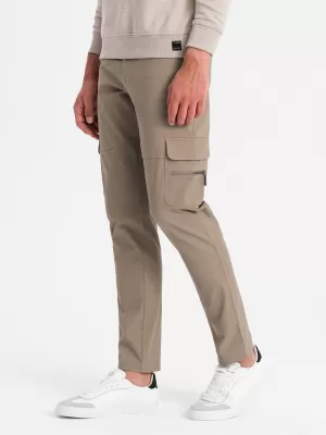 Nadrág OMBRE OM-PACG-0204 KHAKI