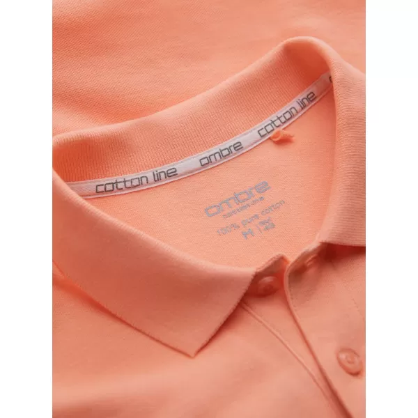  Mens t -phirt gallérral OMBRE OM-POBS-0100 ŐSZIBARACK 