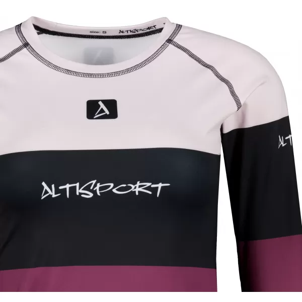  Női funkcionális termo t -póló hosszú ujjú prémium ALTISPORT VOJ/ALW051TER01 BURGUNDIA 