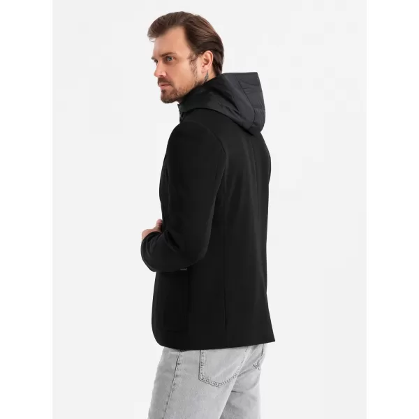  Kabát OMBRE OM-BLZB-0133 FEKETE 