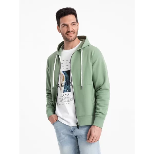  Férfi pulóver OMBRE OM-SSBZ-0178 ZÖLD 