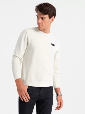 Férfi pulóver OMBRE OM-SSNZ-0136 KRÉM