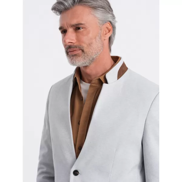  Kabát OMBRE OM-BLZB-0131 SZÜRKE MELANGE 