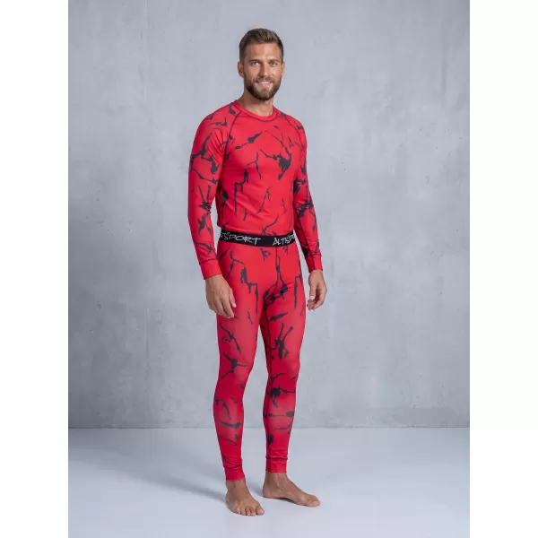  Férfi funkcionális termo nadrág prémium ALTISPORT VOJ/ALM052TER02 PIROS 