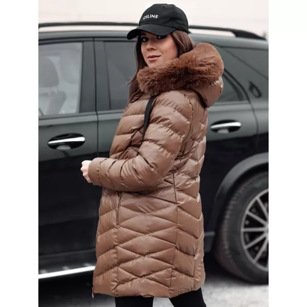  Kabát DSTREET CRYSTAL TY4774 KARAMELLA 