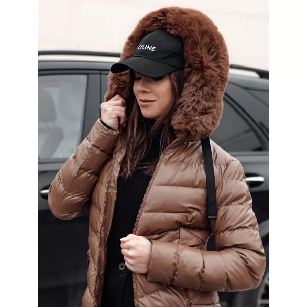  Kabát DSTREET CRYSTAL TY4774 KARAMELLA 