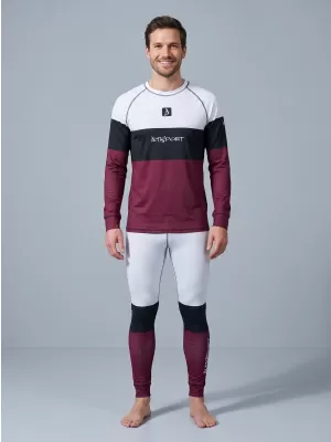 Férfi funkcionális termo nadrág prémium ALTISPORT VOJ/ALM051TER02 BURGUNDIA