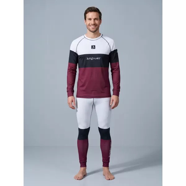  Férfi funkcionális termo nadrág prémium ALTISPORT VOJ/ALM051TER02 BURGUNDIA 