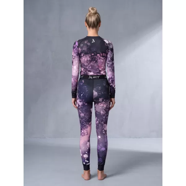  Női funkcionális termo nadrág prémium ALTISPORT VOJ/ALW055TER02 FEKETE -VIOLET 