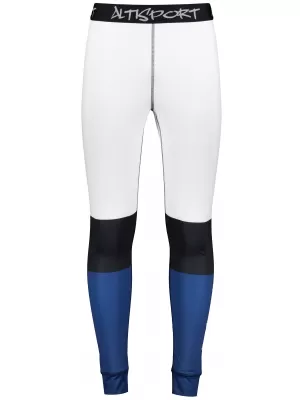 Férfi funkcionális termo nadrág prémium ALTISPORT VOJ/ALM051TER02 FEHÉR -BLUE