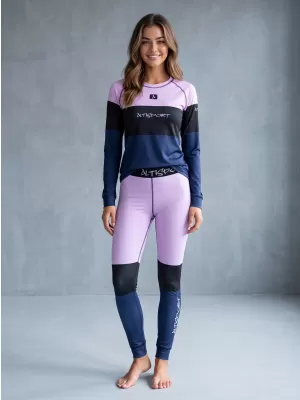 Női funkcionális termo nadrág prémium ALTISPORT VOJ/ALW051TER02 IBOLYA/KÉK