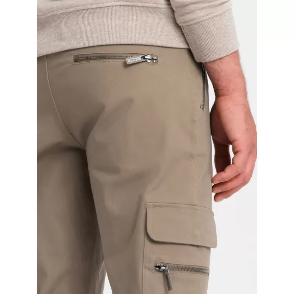  Nadrág OMBRE OM-PACG-0204 KHAKI 