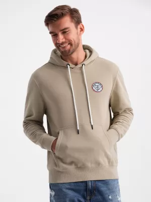 Férfi pulóver OMBRE OM-SSNZ-0144 HOMOK