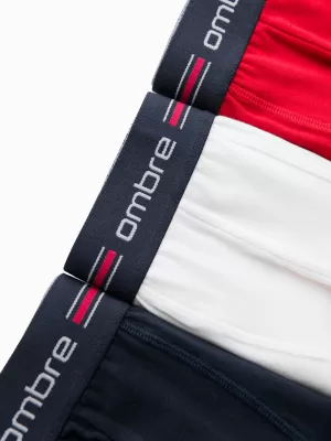 Rövidnadrág OMBRE OM-UNBO-0109 3 PACK MIX FEHÉR
