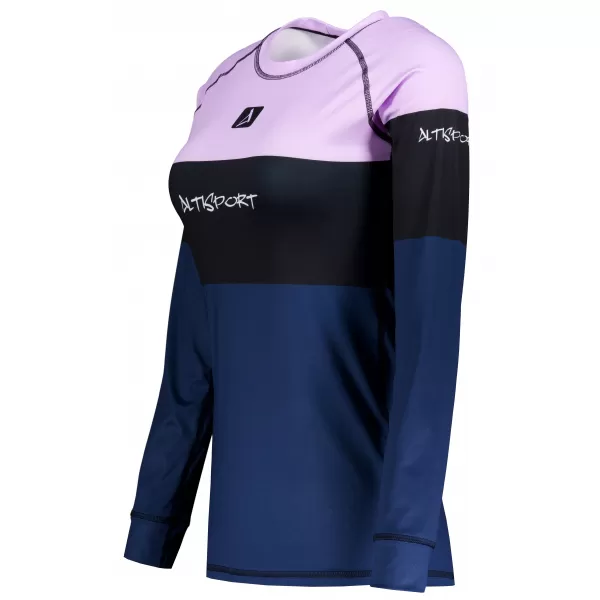  Női funkcionális termo t -póló hosszú ujjú prémium ALTISPORT VOJ/ALW051TER01 IBOLYA/KÉK 