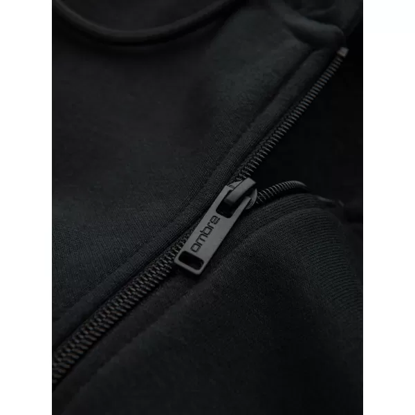  Férfi pulóver OMBRE OM-SSBZ-0160 FEKETE 