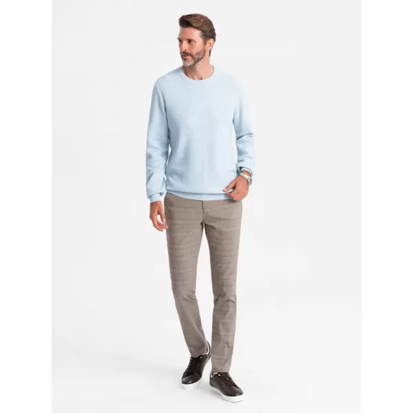  Férfi pulóver OMBRE OM-SWSW-0142 KÉK 