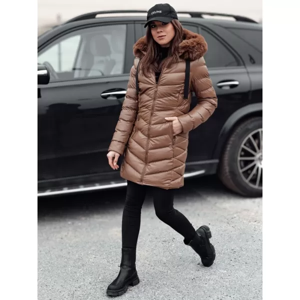  Kabát DSTREET CRYSTAL TY4774 KARAMELLA 