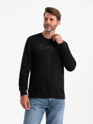 Férfi pulóver OMBRE OM-SSPS-0181 FEKETE
