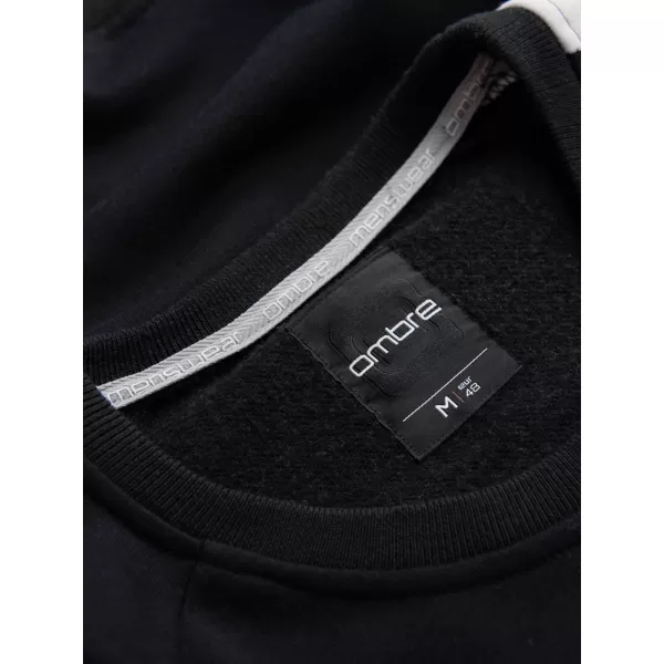 Férfi pulóver OMBRE OM-SSNZ-22FW-003 FEKETE 