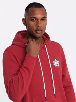 Férfi pulóver OMBRE OM-SSNZ-0144 PIROS