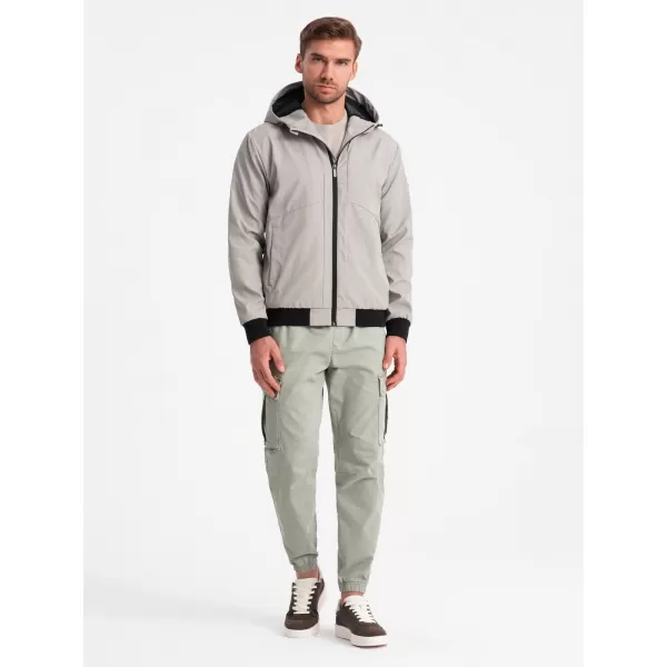  Kabát OMBRE OM-JANP-0149 SZÜRKE 