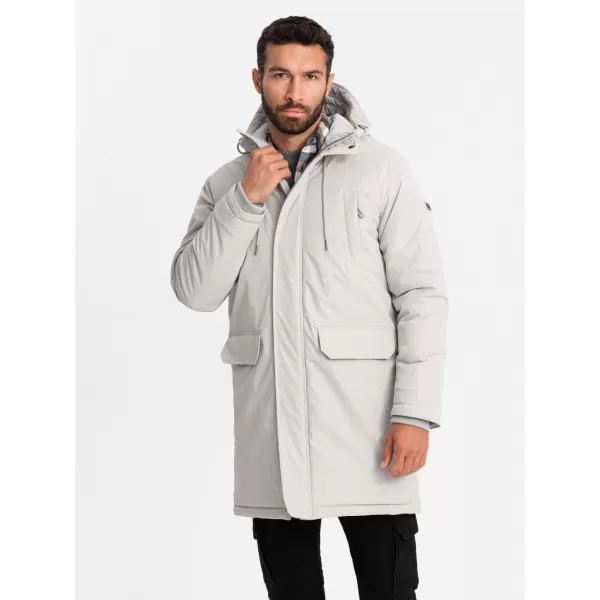  Kabát OMBRE OM-JALJ-0166 KRÉM 