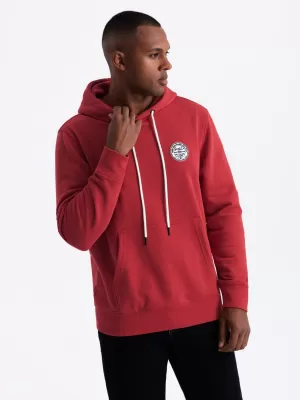 Férfi pulóver OMBRE OM-SSNZ-0144 PIROS