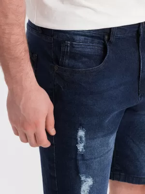 Rövidnadrág OMBRE OM-SRDS-0146 SÖTÉTKÉK