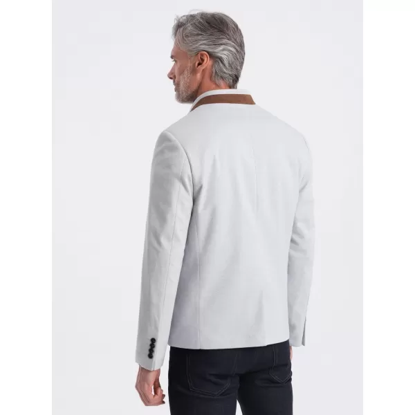  Kabát OMBRE OM-BLZB-0131 SZÜRKE MELANGE 