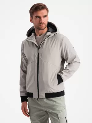 Kabát OMBRE OM-JANP-0149 SZÜRKE