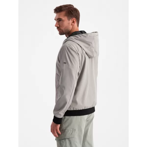  Kabát OMBRE OM-JANP-0149 SZÜRKE 