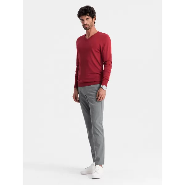  Férfi pulóver OMBRE OM-SWBS-0107 PIROS 
