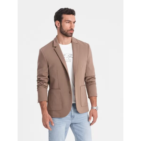  Kabát OMBRE OM-BLZB-0127 SÖTÉT BÉZS 
