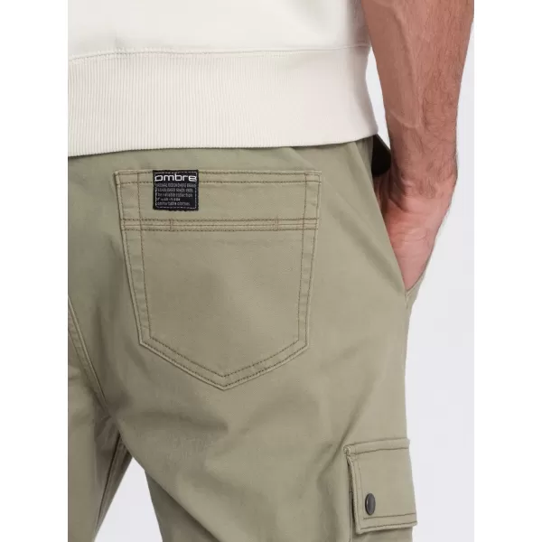  Nadrág OMBRE OM-PAJO-0125 KHAKI 