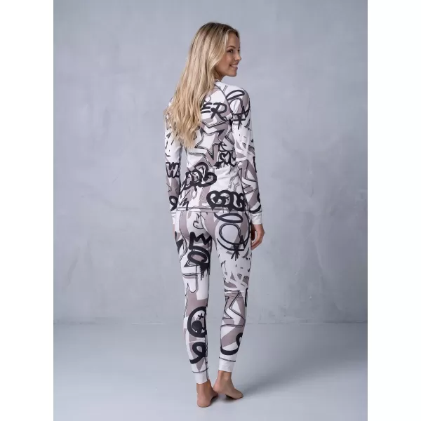  Női funkcionális termo nadrág prémium ALTISPORT VOJ/ALW054TER02 FEHÉR -GRAY 