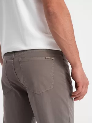 Nadrág OMBRE OM-PACP-0151 SÖTÉT BÉZS