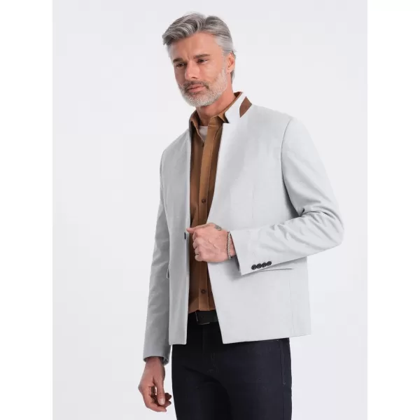  Kabát OMBRE OM-BLZB-0131 SZÜRKE MELANGE 