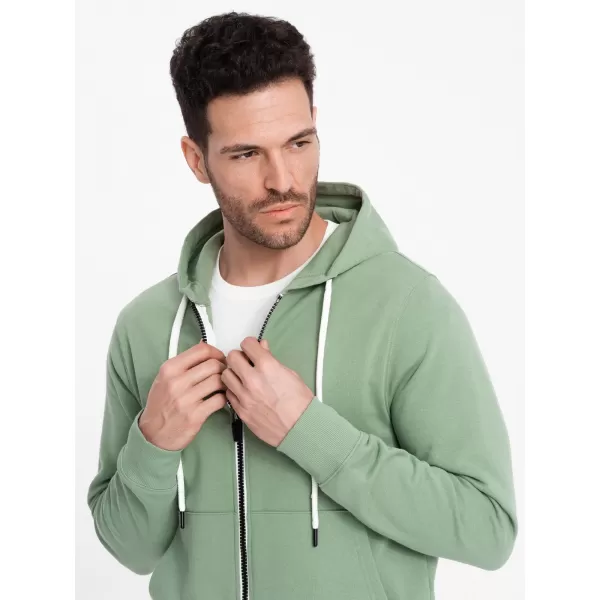  Férfi pulóver OMBRE OM-SSBZ-0178 ZÖLD 