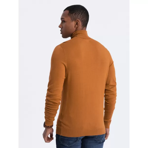  Férfi pulóver OMBRE OM-SWTN-0101 TEVE 