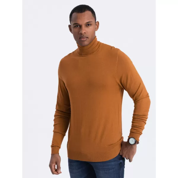  Férfi pulóver OMBRE OM-SWTN-0101 TEVE 