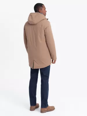 Kabát OMBRE OM-JALJ-0181 BÉZS